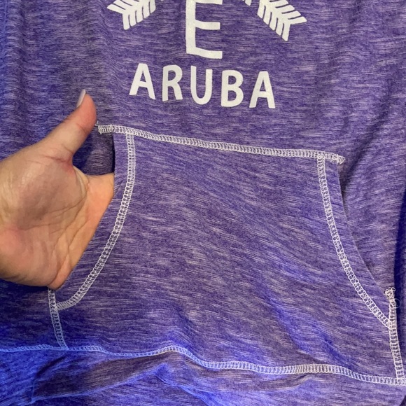 ✳️3/$15 Aruba L/S hoodie-tee - Picture 2 of 4